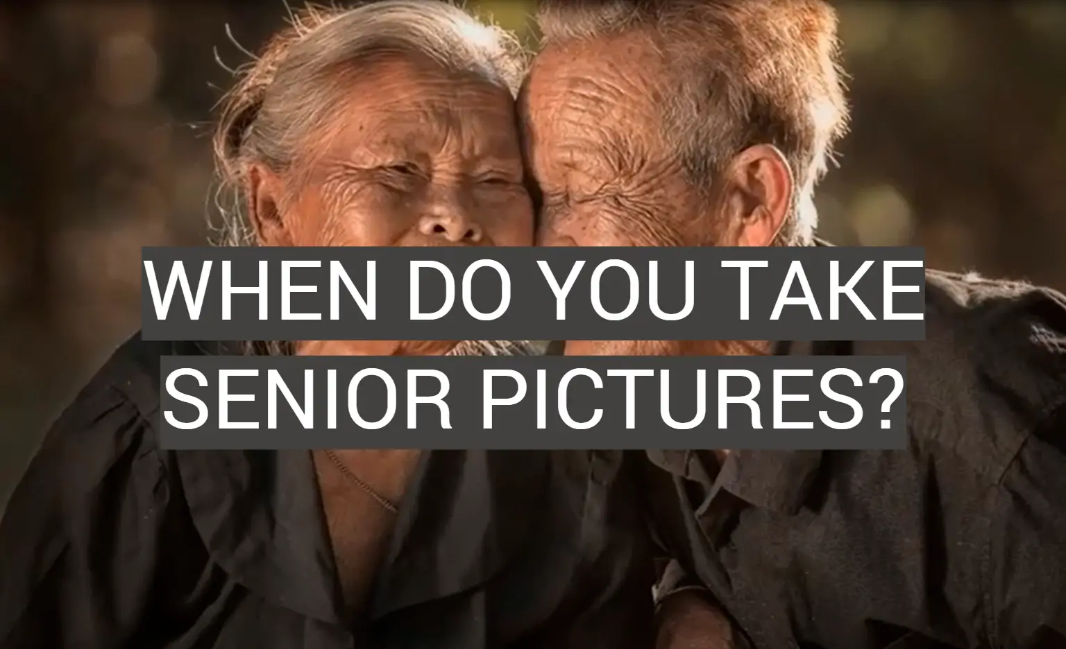 When Do You Take Senior Pictures?