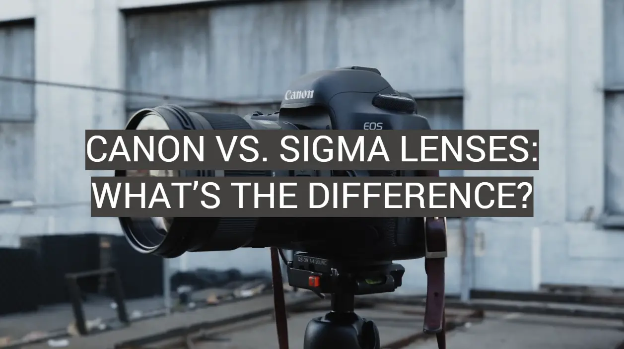 Canon vs. Sigma Lenses: What’s the Difference?