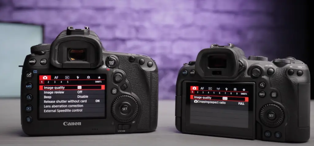 Canon EOS R6 vs. Canon 5D Mark IV: Features