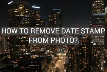 How to Remove Date Stamp From Photo?