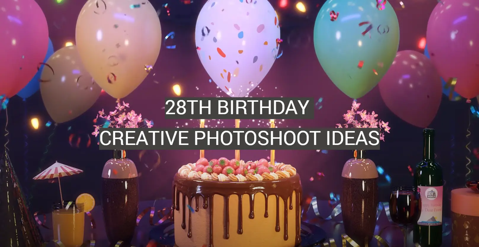 28th Birthday Creative Photoshoot Ideas - FotoProfy