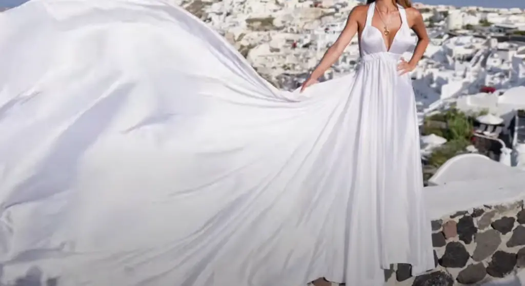 How To Arrange A Famous Santorini Flying Dress Photoshoot: