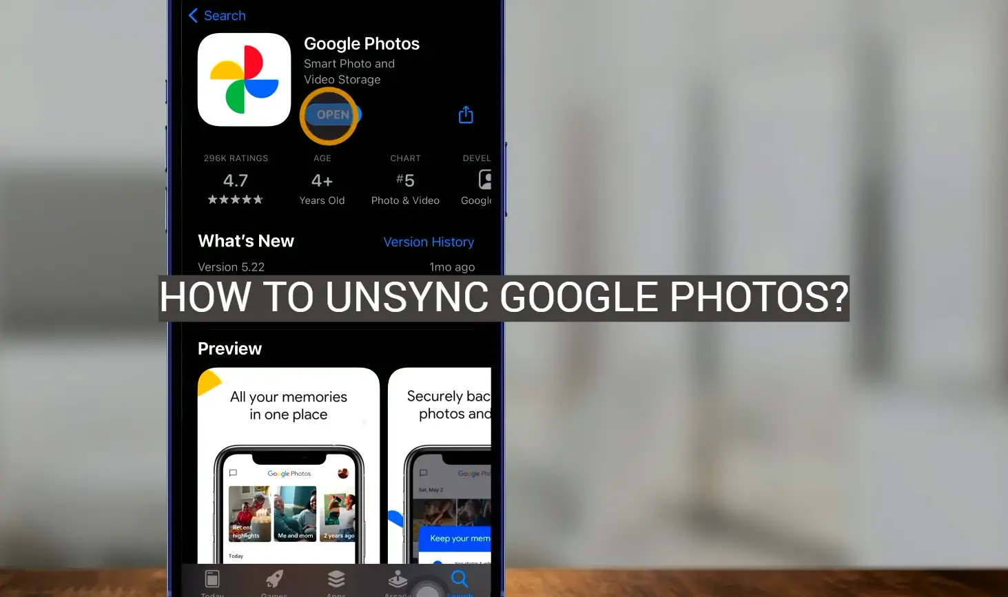 How to Unsync Google Photos?