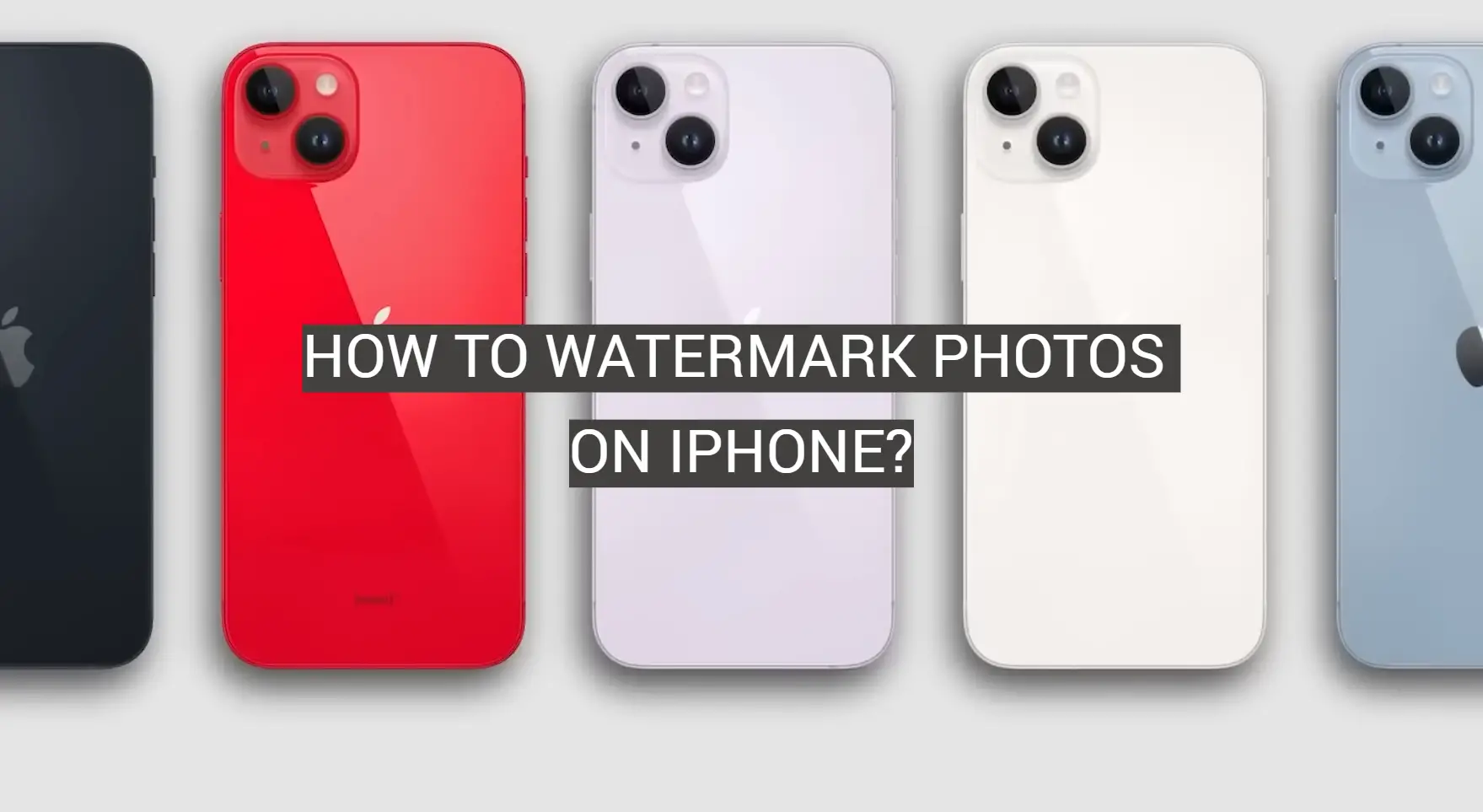 How to Watermark Photos on iPhone?