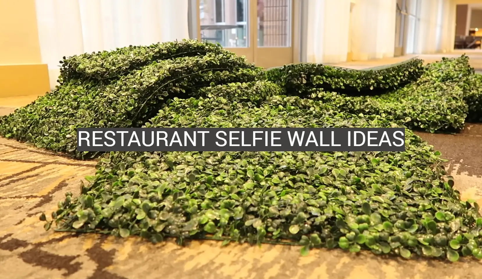 Restaurant Selfie Wall Ideas