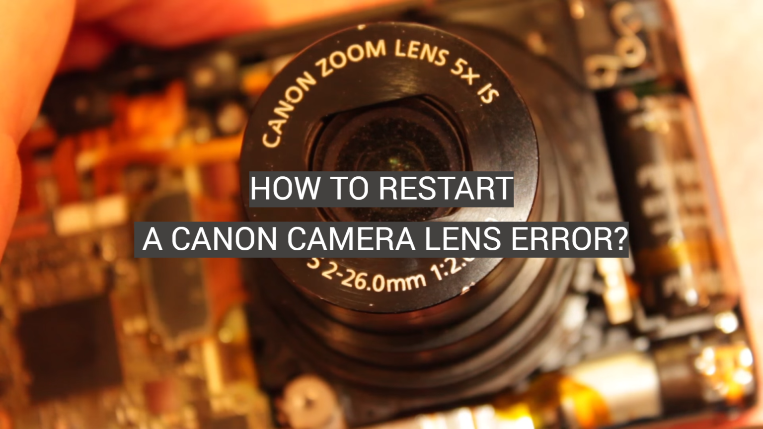 how to.restart canon camera settings