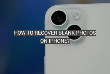How to Recover Blank Photos on iPhone?